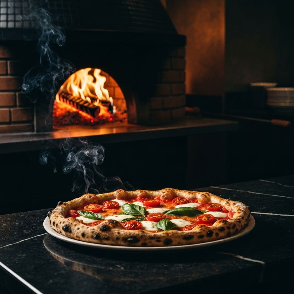 Premium wood-fired Neapolitan pizza at Ventidue